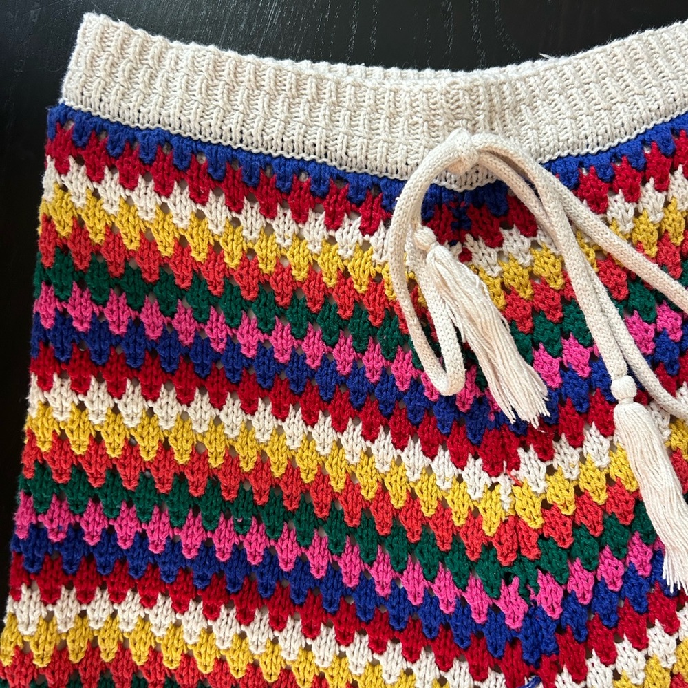 Multicolor Crochet Shorts - Picture 4 of 5